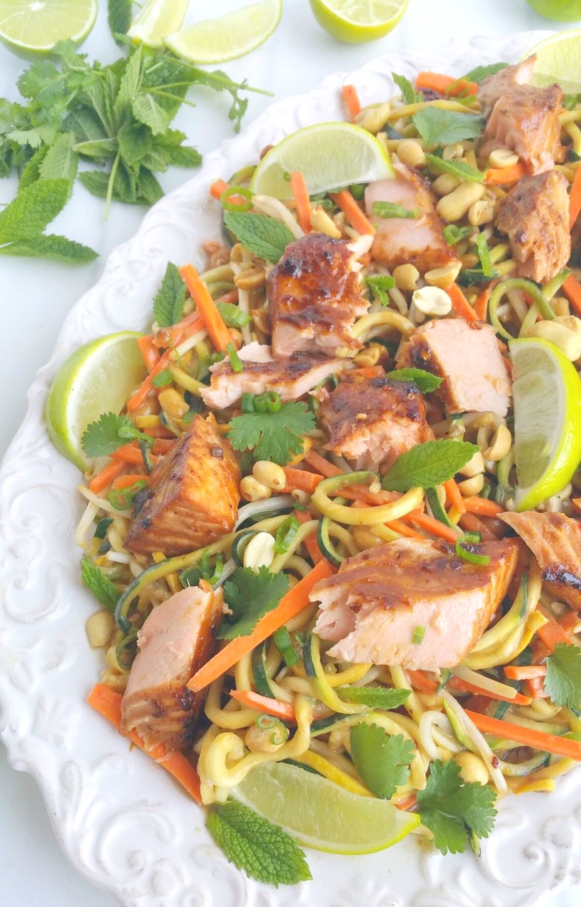 Salmon and Zucchini Noodles with Spicy Peanut Sauce, the refreshing and zesty sauce will make a lasting impression on everyone who is lucky enough to join you for this meal.