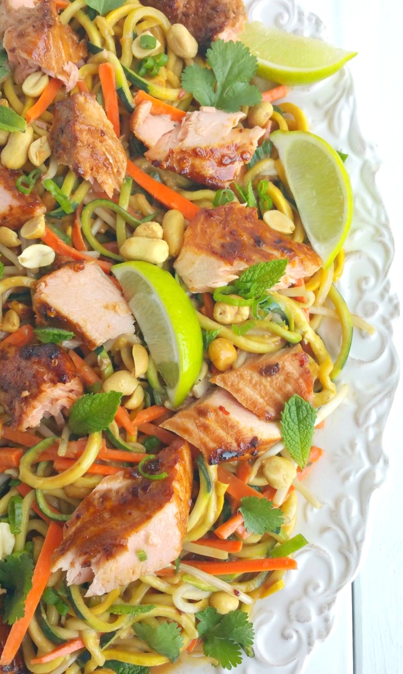 Salmon and Zucchini Noodles with Spicy Peanut Sauce, the refreshing and zesty sauce will make a lasting impression on everyone who is lucky enough to join you for this meal.