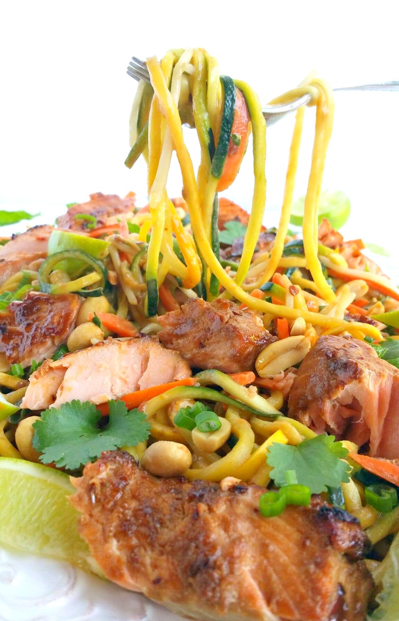 Salmon and Zucchini Noodles with Spicy Peanut Sauce, the refreshing and zesty sauce will make a lasting impression on everyone who is lucky enough to join you for this meal.