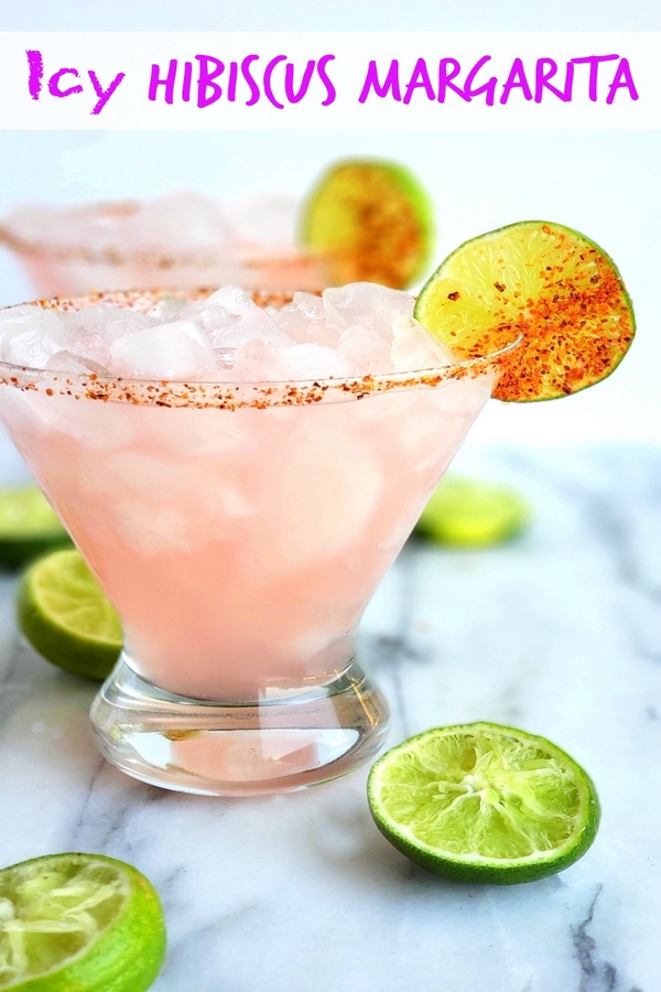 The petal pink color of this Icy #Hibiscus #Margarita is alluring, but it's the sweet, tangy and refreshing flavor that will have you asking for a second pour. #cocktail #noblepig via @cmpollak1