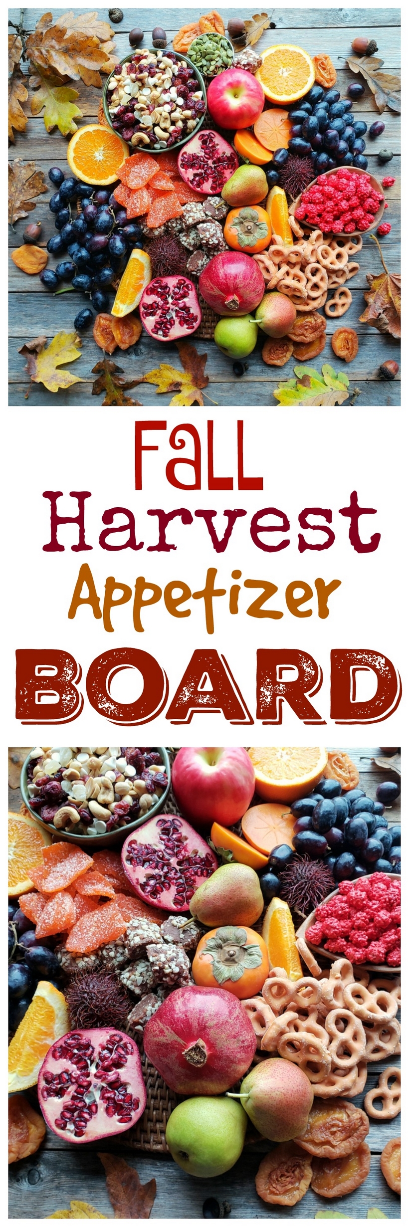 One of my favorite entertaining "hacks" is putting together a big board of seasonal goodies in lieu of preparing appetizers. This Fall Harvest Appetizer Board is a guaranteed crowd-pleaser! #noblepig #appetizer #charcuterieboard