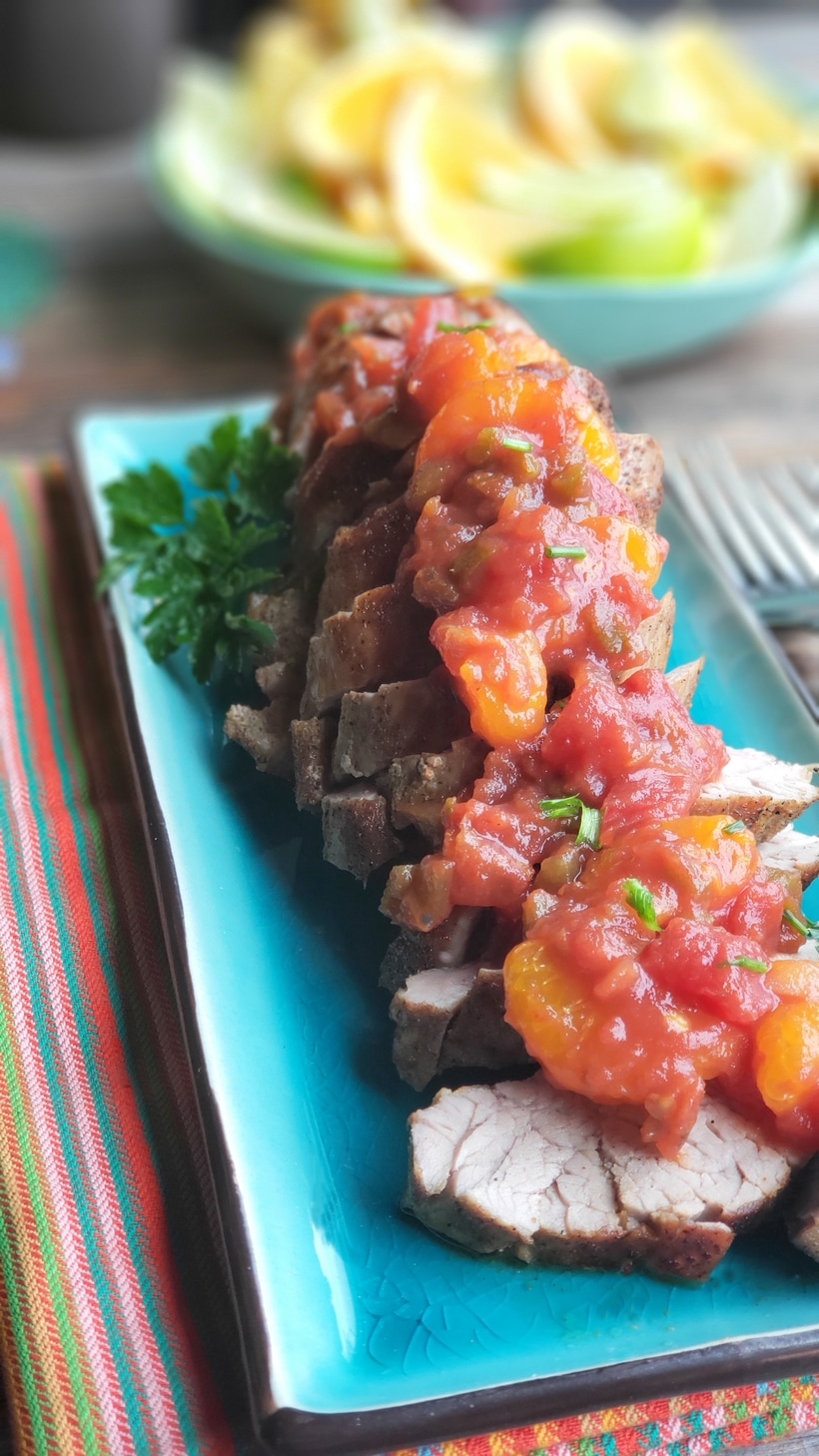 Simple Zesty Pork Tenderloin that is quick and simple to prepare. You will absolutely love this tried and true recipe. pork tenderloin with sauce