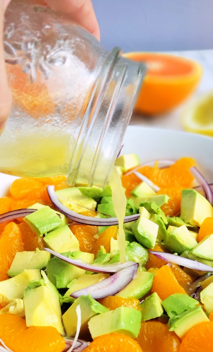 This refreshing Orange and Avocado Salad makes a colorful and flavorful lunch or dinner meal salad. I especially love this salad served as a side dish with a Mexican-inspired meal. orange avocado