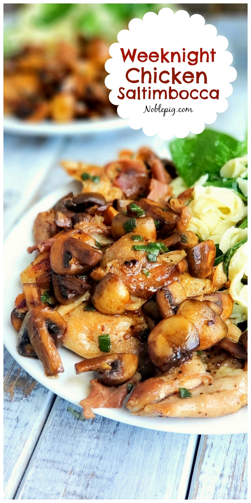 This Weeknight Chicken Saltimbocca is a quick and easy recipe for the busiest of home cooks. The literal translation of this Italian classic meal is "jumps in the mouth." After one bite of this delicious dish, I guarantee you'll see why. #chicken #saltimbocca #easydinners #whatsfordinner #weeknightmeals via @cmpollak1
