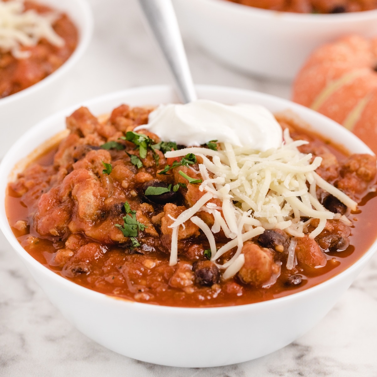 pumpkin chili with ground turkey
