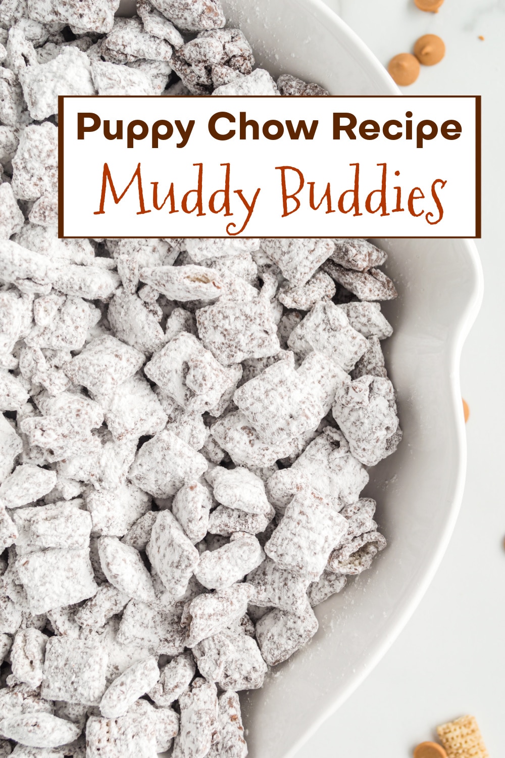 This is hands-down the best Puppy Chow (aka Muddy Buddies) you’ll ever make! With just 6 simple ingredients (no butter) and a few minutes, you’ve got a sweet, chocolate-peanut buttery treat everyone will love. via @cmpollak1