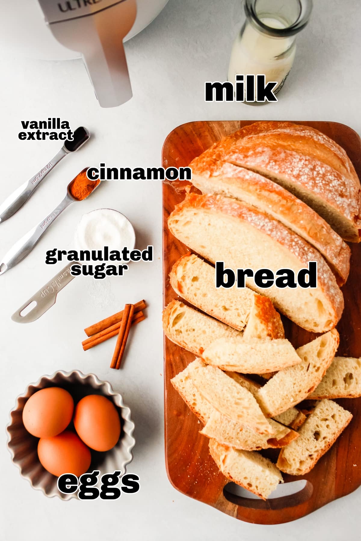 Air Fryer French Toast ingredients ingredient for air fried French toast