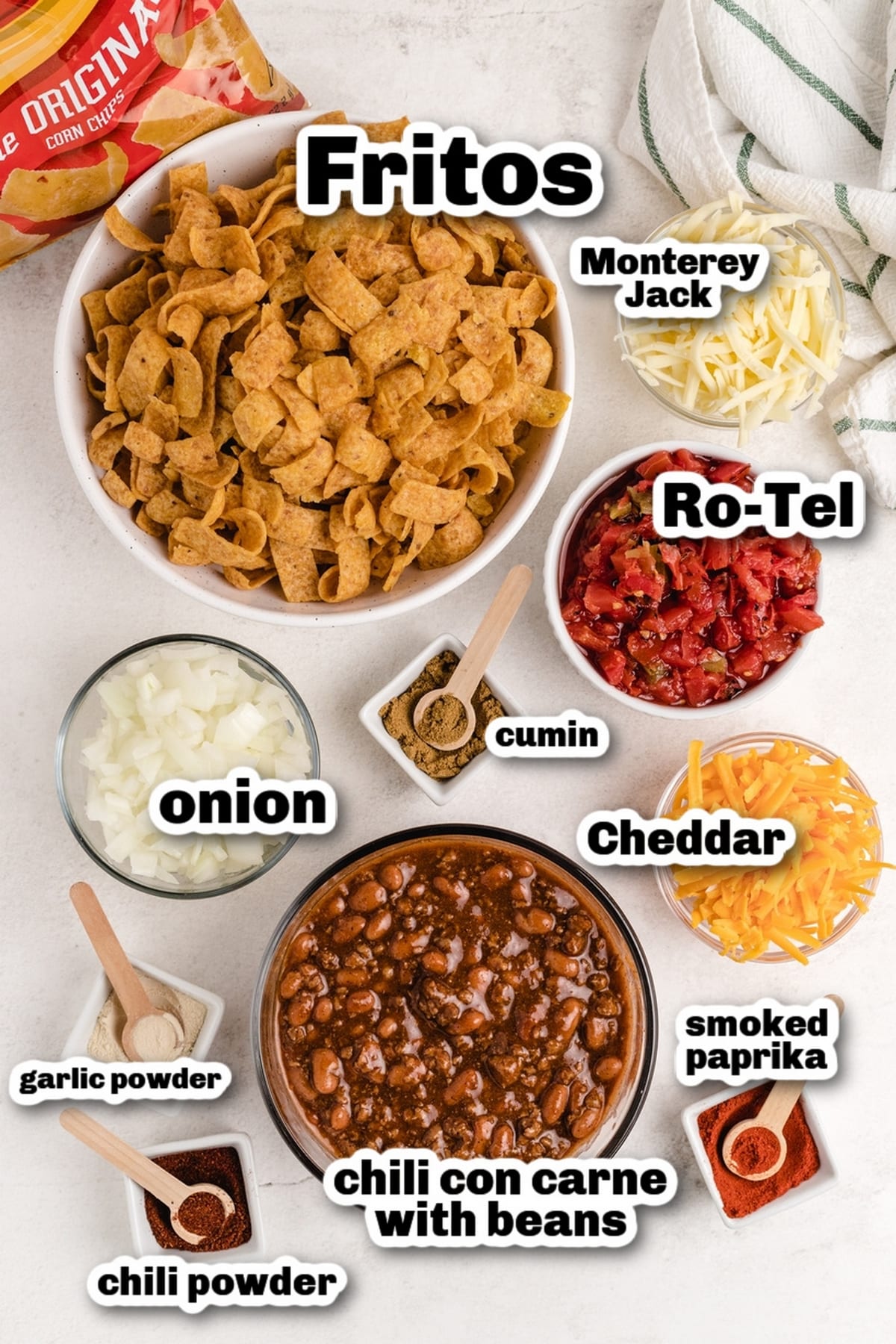 When I need a quick and easy meal (think fifteen minutes), I love making this super simple Frito pie right on the stove top. I use canned chili, unless I have a batch of leftover homemade chili available. It's the best and kids love it too. ingredients
