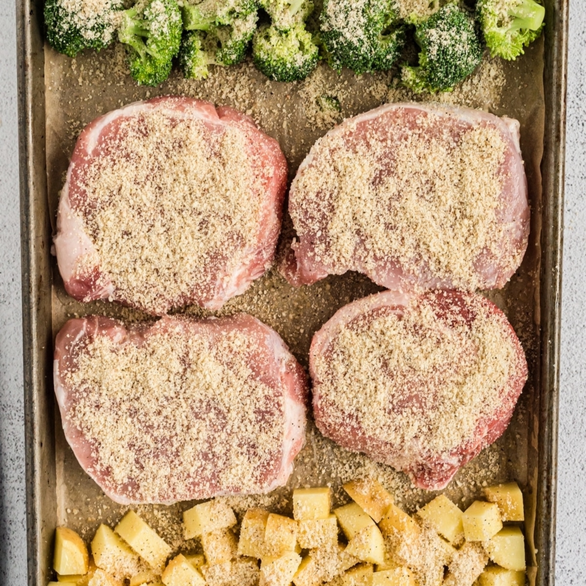 sheet pan pork chops