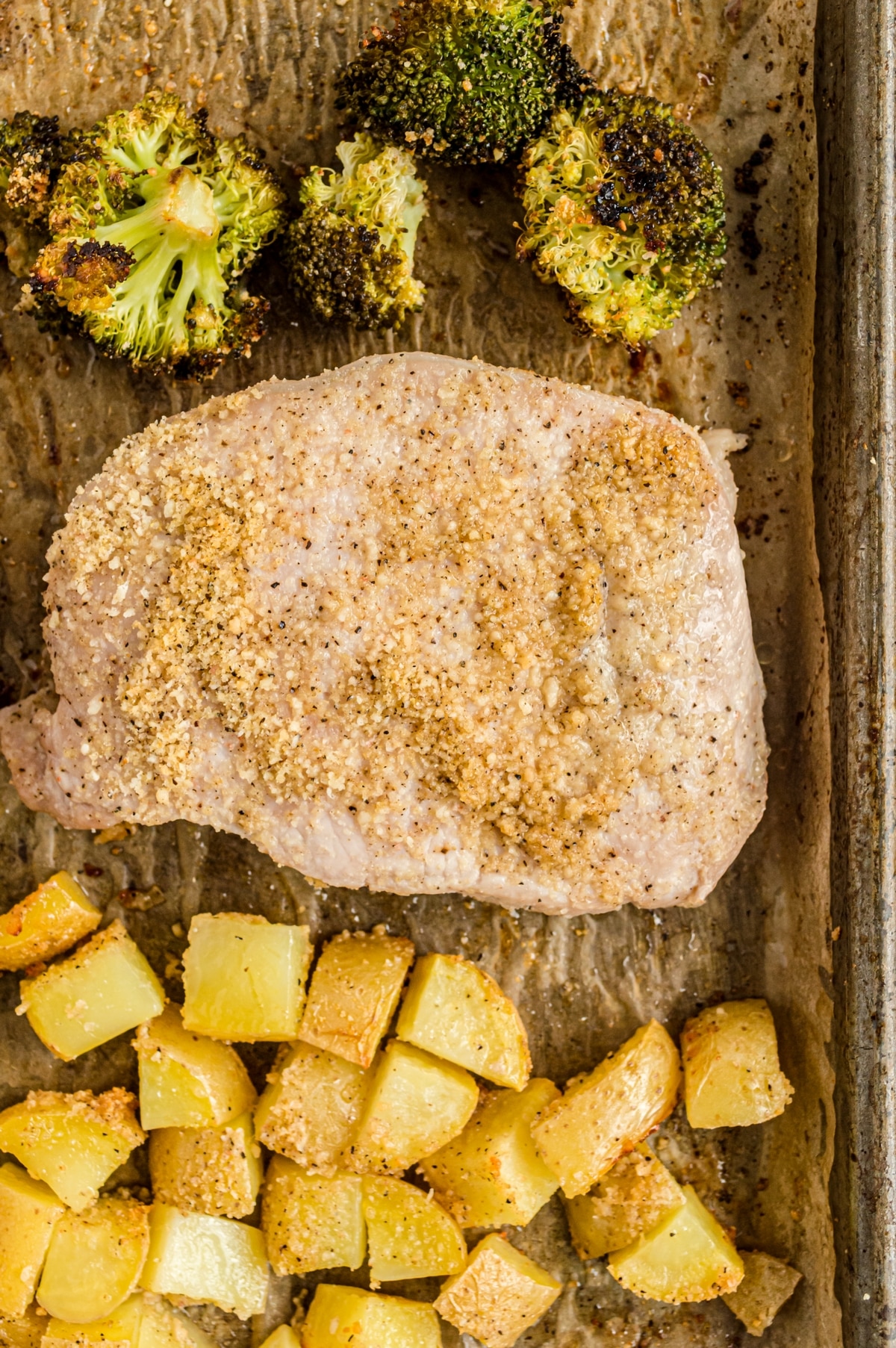 easy pork chop recipes with few ingredients pork chop sheet pan dinner with simple seasoning