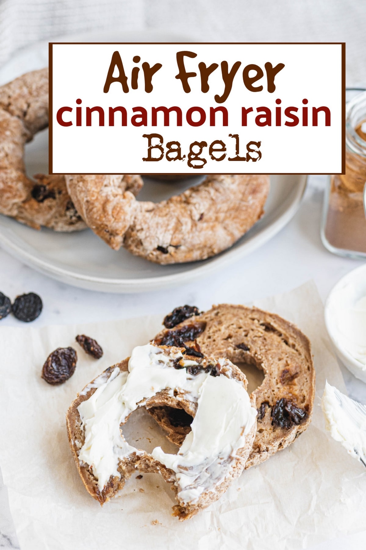 These air fryer cinnamon raisin bagels are quick, easy, and perfect for breakfast. Made with just a handful of simple ingredients, they’re ready in 30 minutes with no boiling required. Enjoy them fresh, with cream cheese, or toasted for a delicious, crunchy bite. Perfect for busy mornings. via @cmpollak1