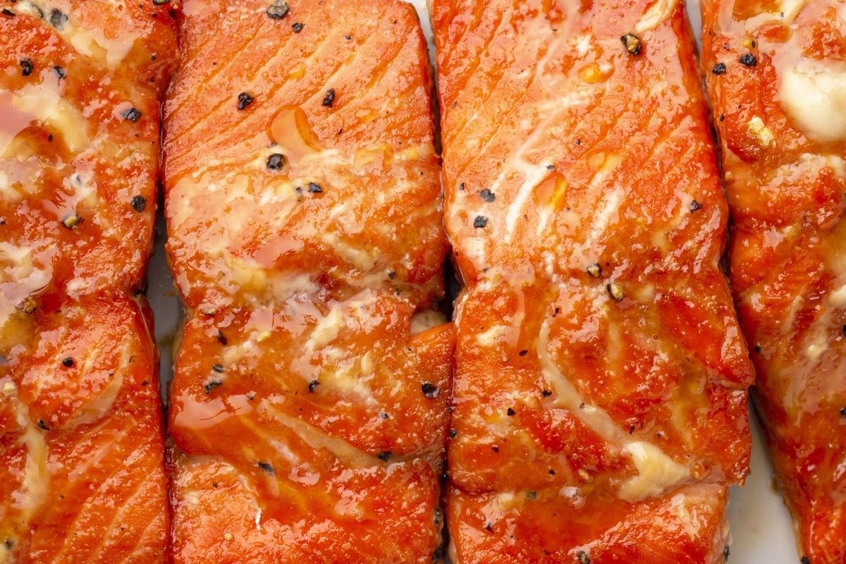 maple glazed salmon