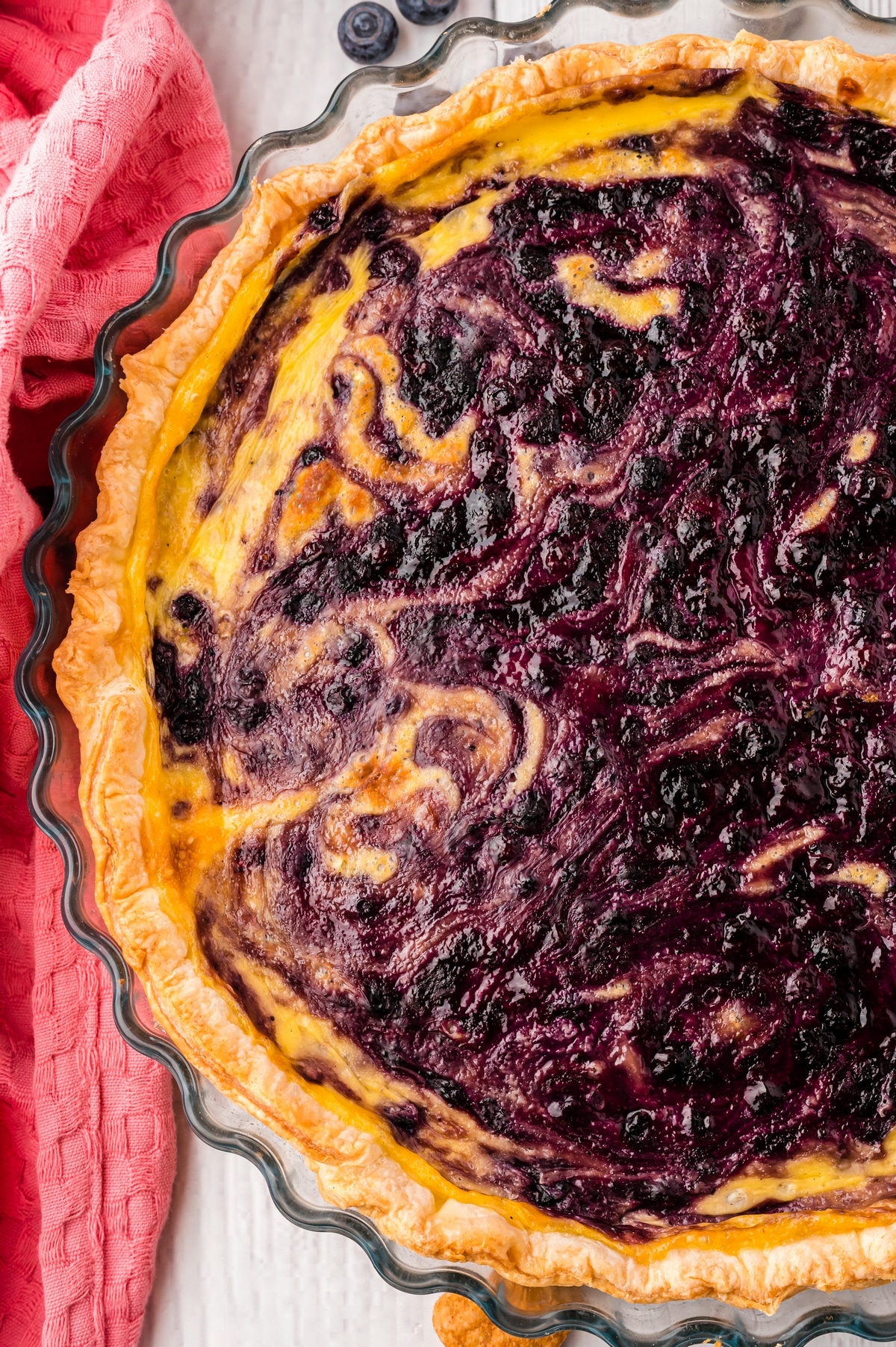 blueberry pudding tart