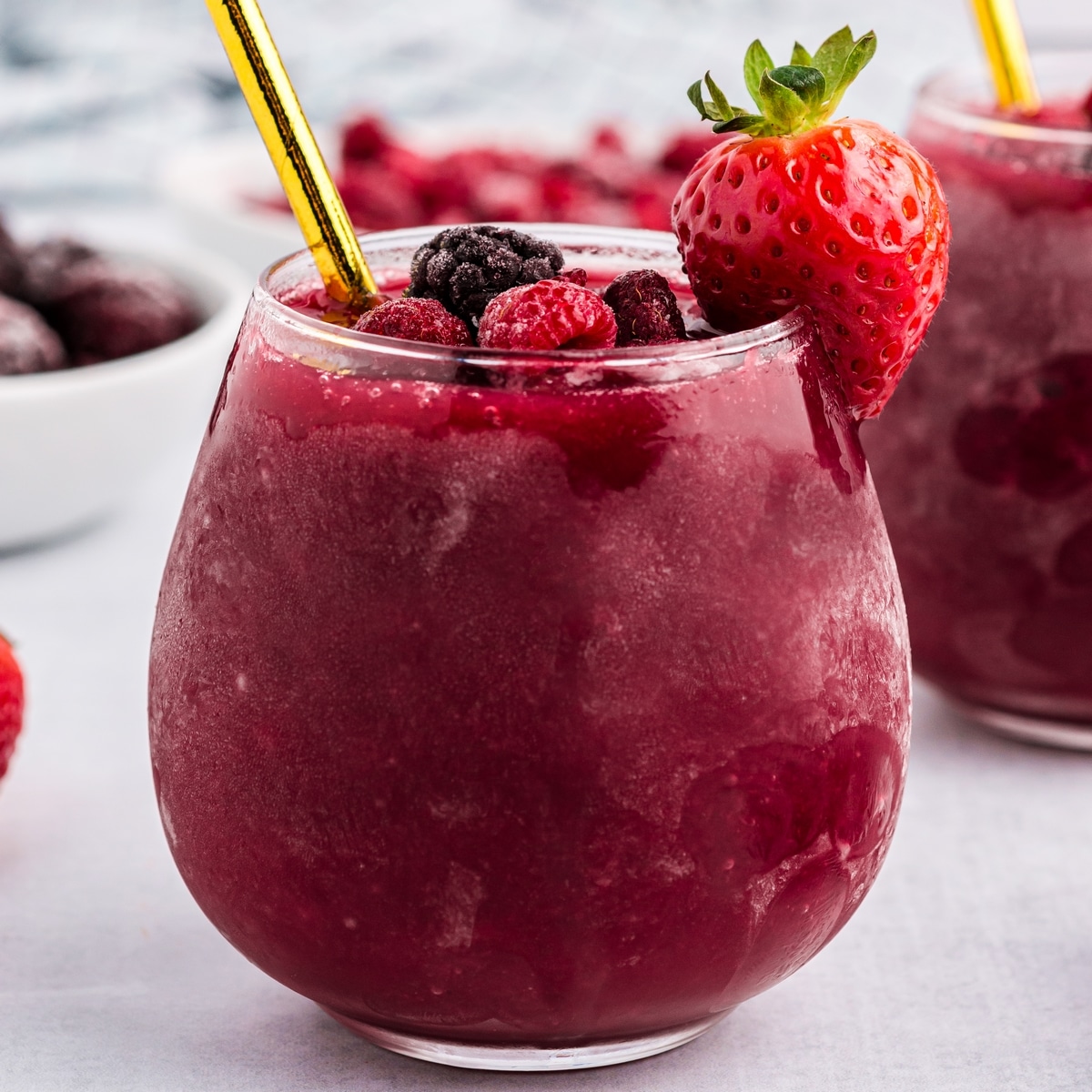 red wine slushie - frozen wine drink