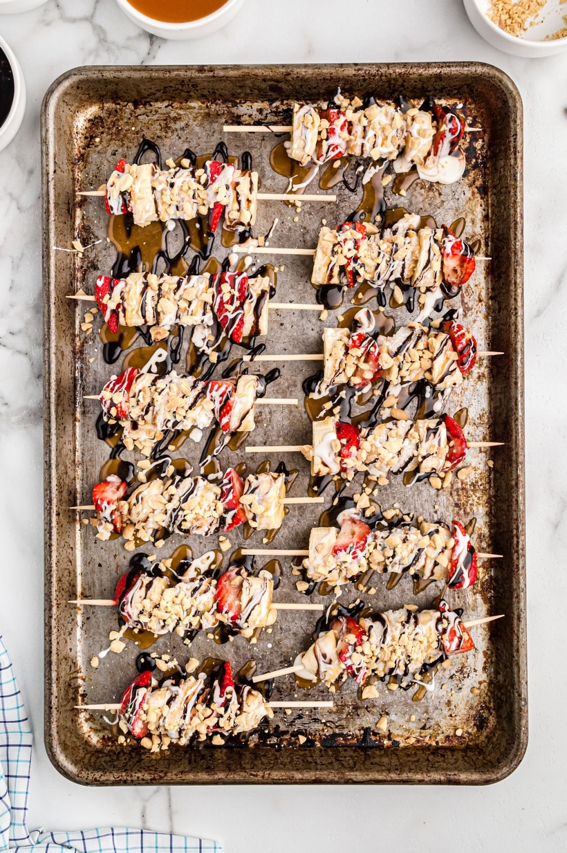A fun spin on a classic, these Banana Split Kabobs are going to raise the sweet vibe at all your summer gatherings. healthy banana split