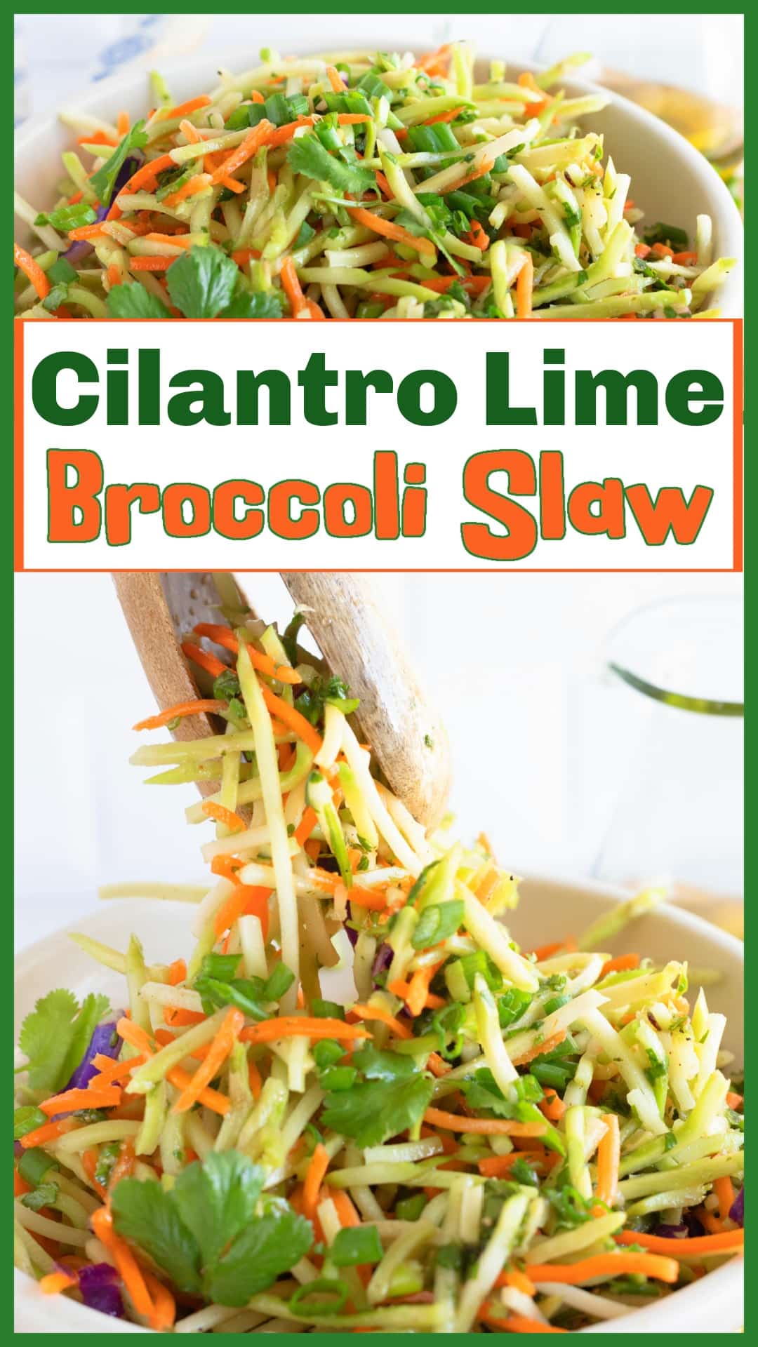 This cilantro lime broccoli slaw is a refreshing and healthy side dish perfect for any meal. Made with fresh broccoli slaw mix, crunchy green onions, and a flavorful cilantro lime dressing, it's the ideal addition to tacos, grilled chicken, or a simple weeknight dinner. Quick and easy to prepare, this slaw is full of vibrant flavors and can be made in minutes. A great choice for meal prep, summer cookouts, or as a light, tangy side to any main dish. via @cmpollak1