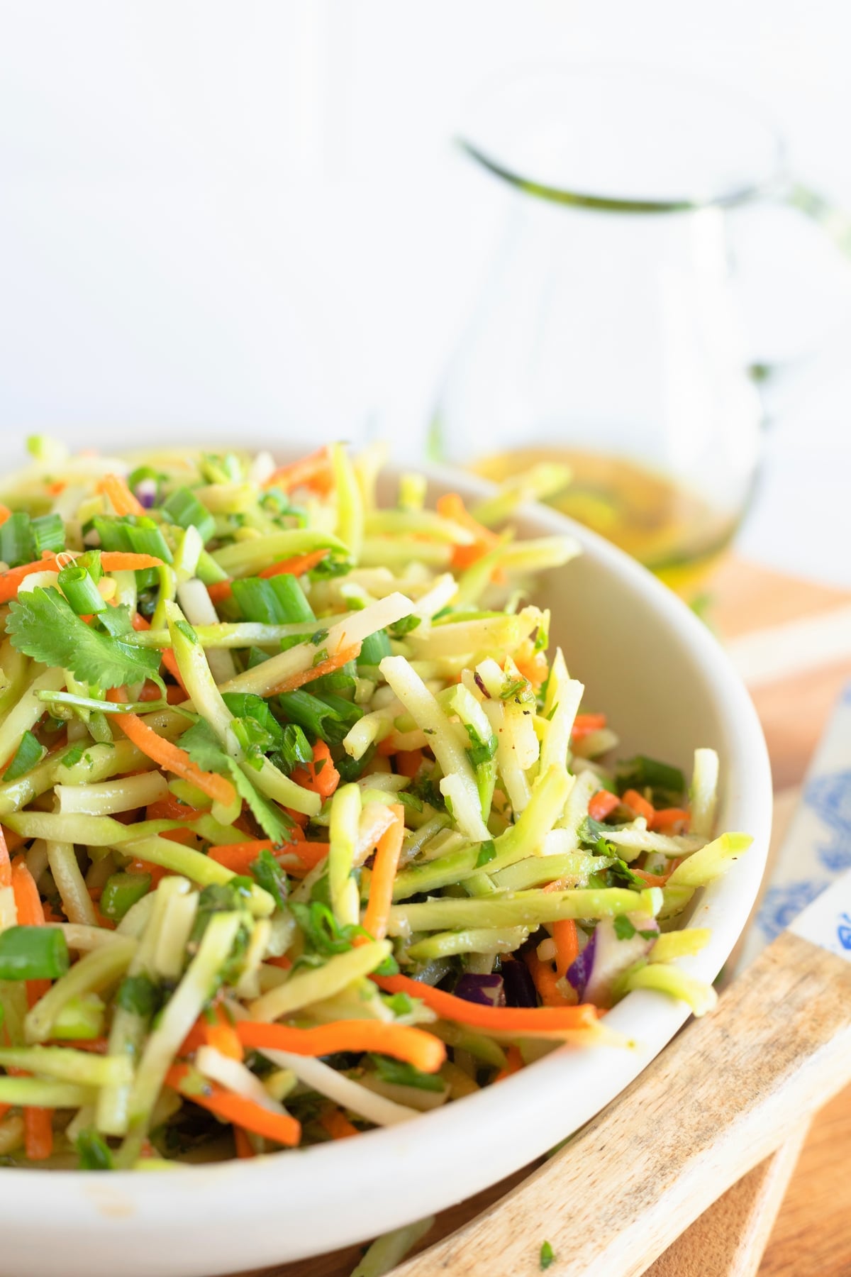 Cilantro Lime Broccoli Slaw Slaw in a bowl