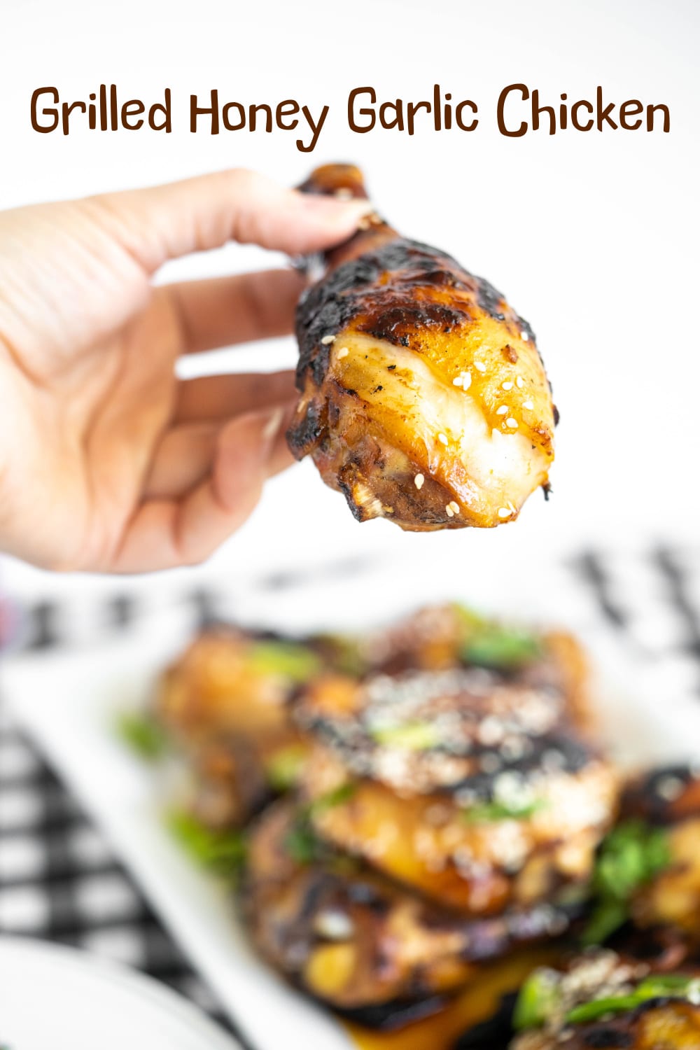 Grilled spicy honey garlic chicken that's a perfect balance of sweet heat, just the way I like it. Trust me, this chicken will be your go-to grilling recipe. via @cmpollak1