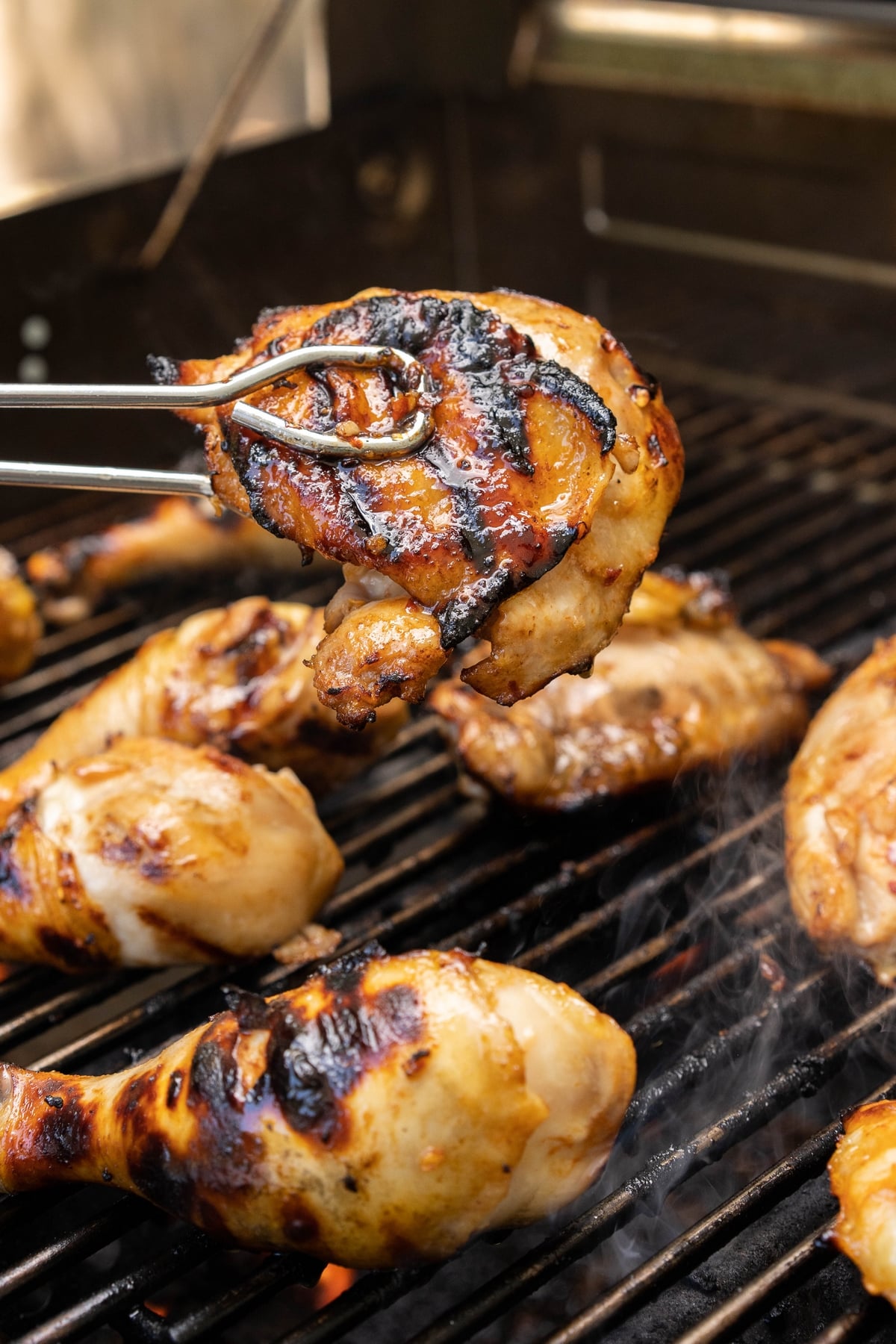 chicken on the grill