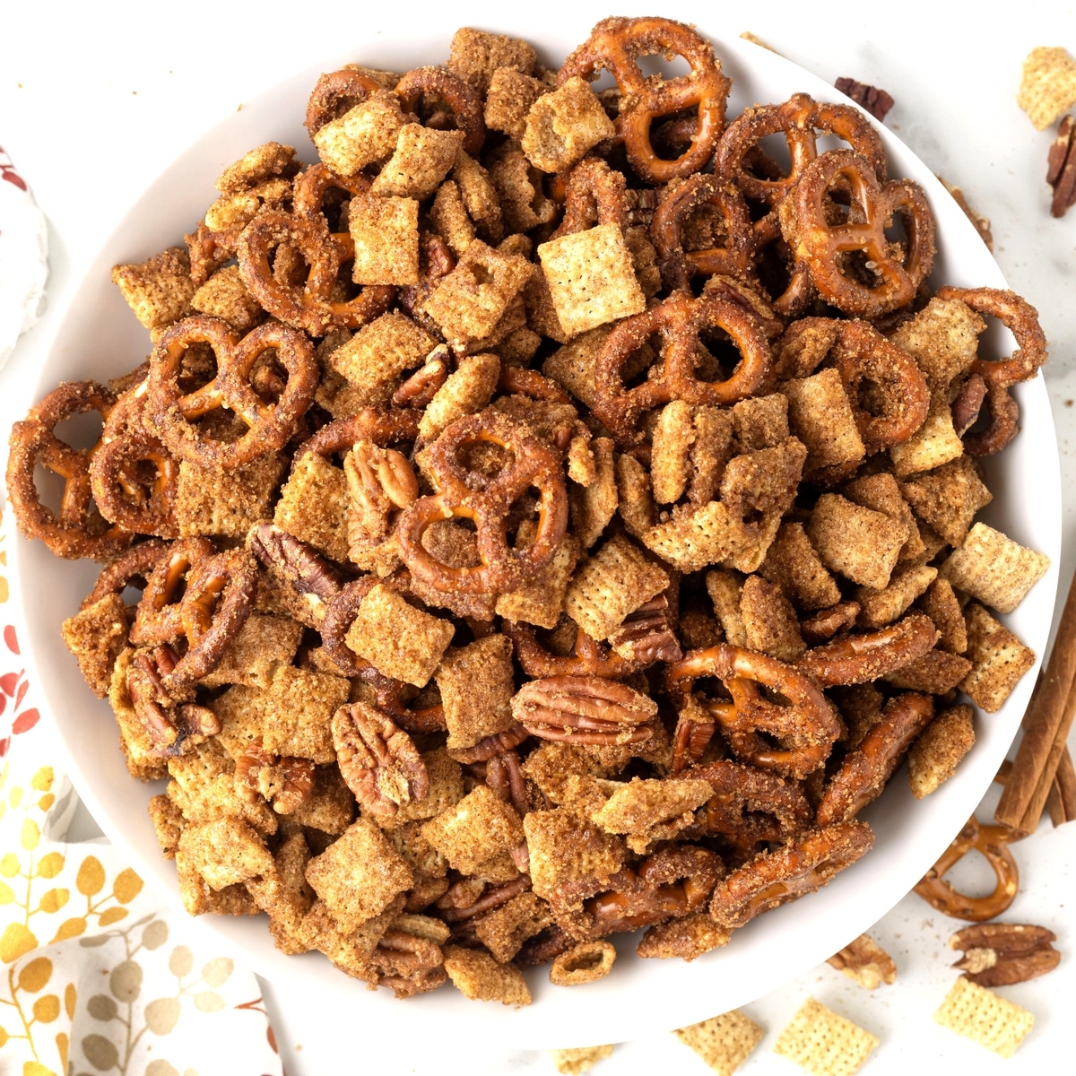 air fryer pumpkin spice chex mix