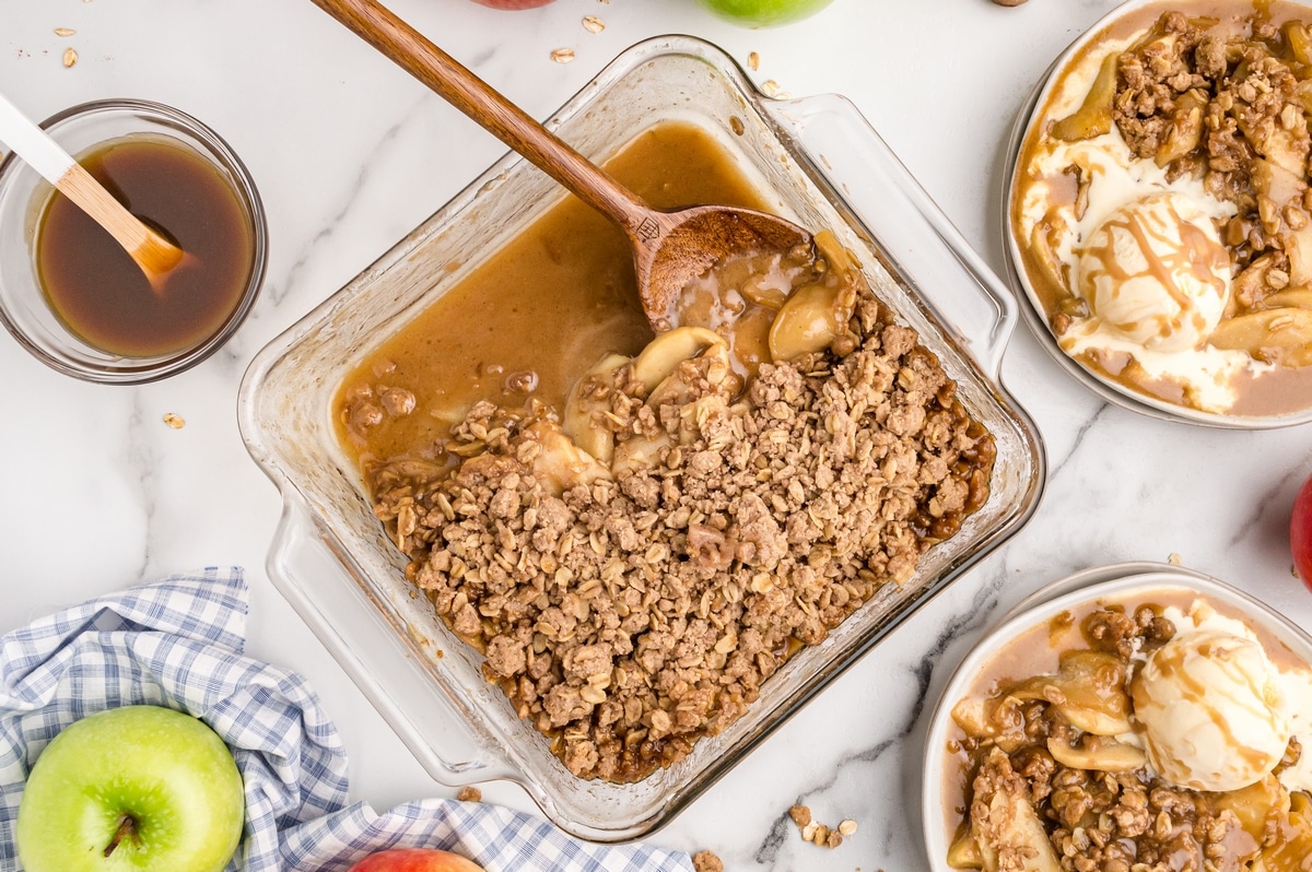 apple crisp with butterscotch