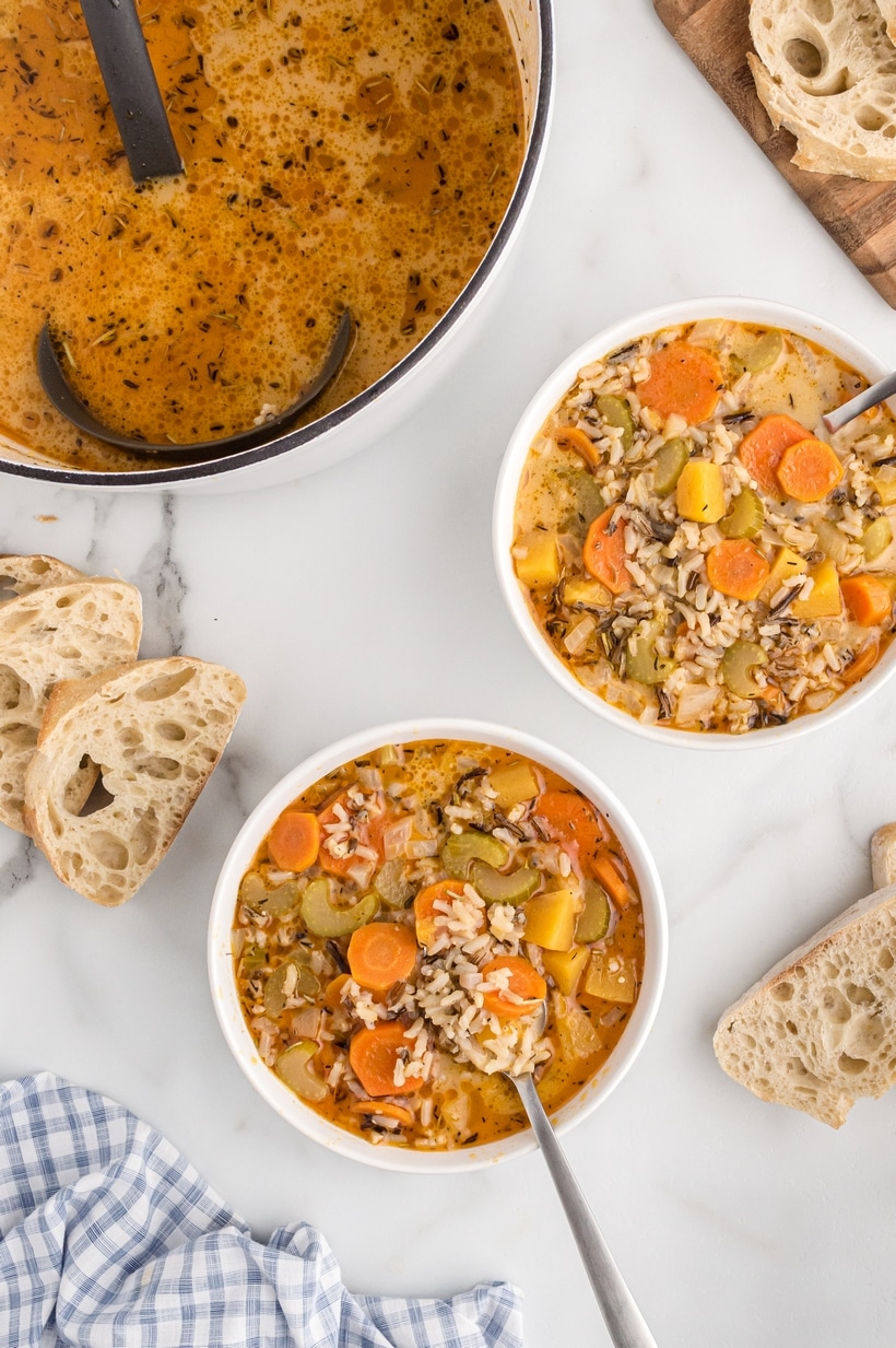 wild rice soup for dinner