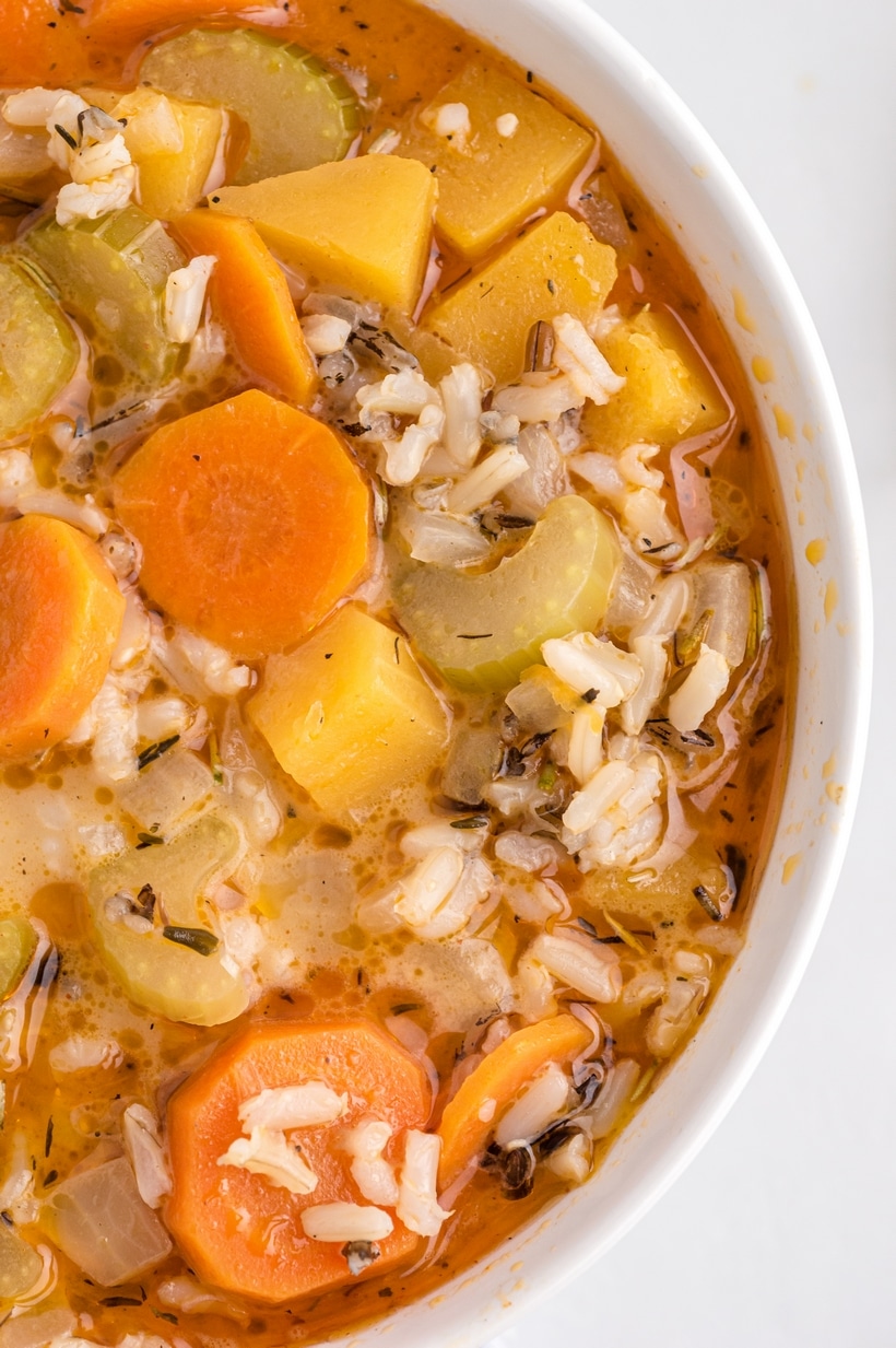 wild rice vegetarian soup