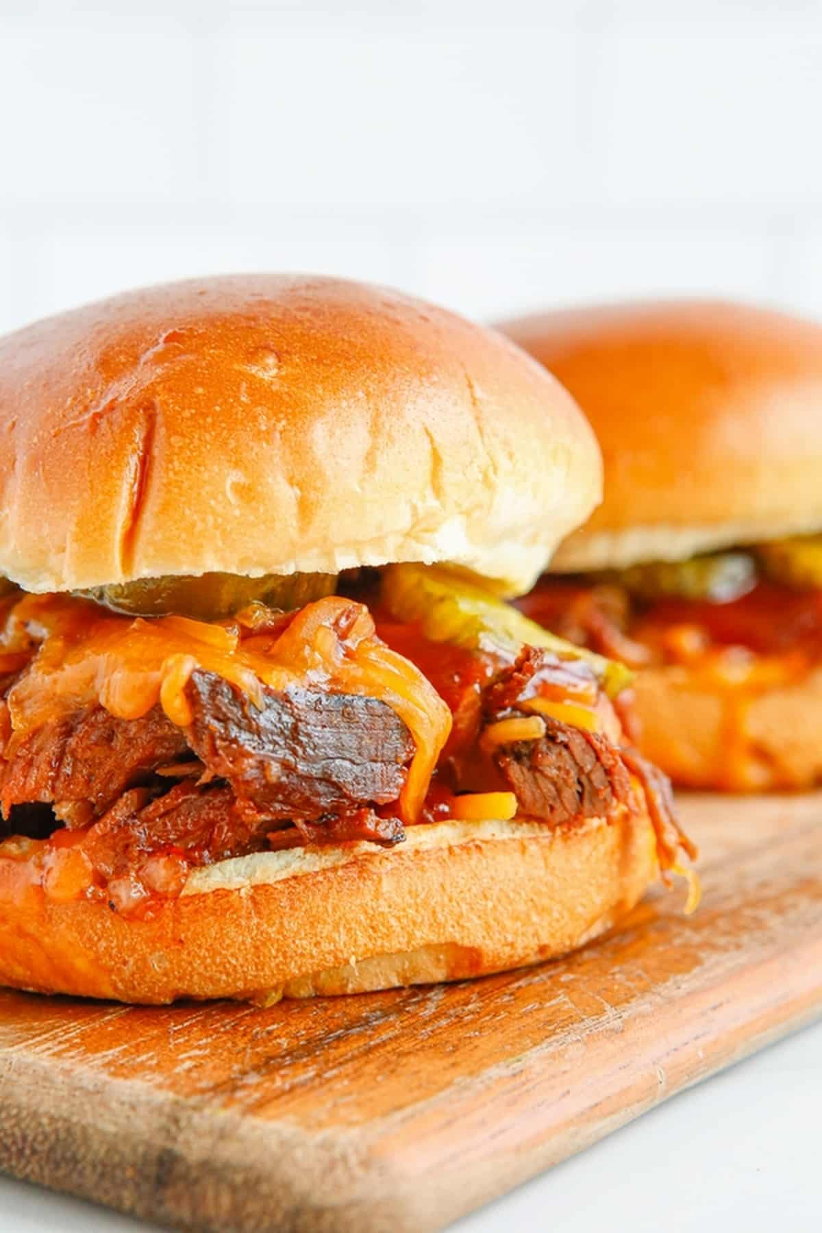 Slow Cooker Beef in a bun