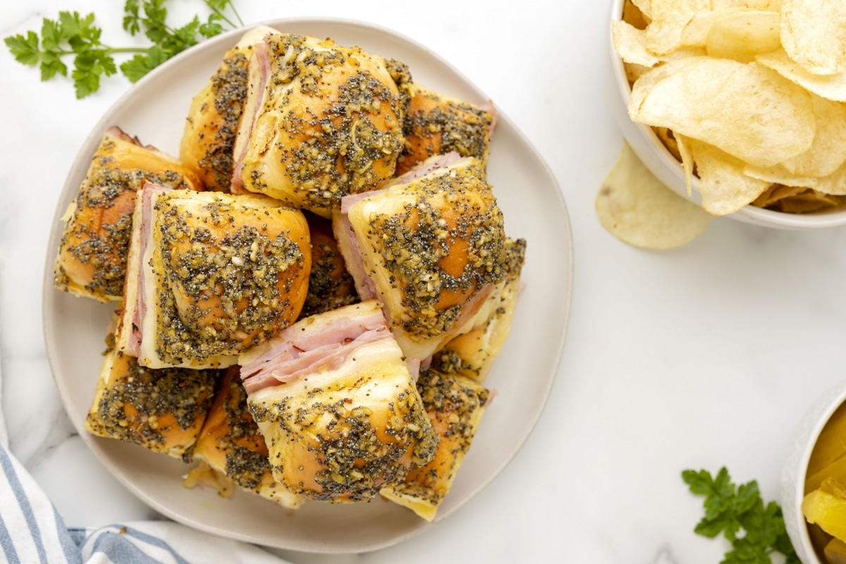 sliders with ham and cheese