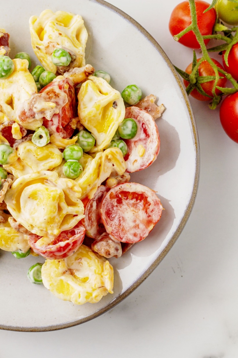 This bacon ranch tortellini salad is the go-to for potlucks and weeknight dinners when something quick and tasty is needed. It’s creamy, delicious, and while it’s a summer classic, it’s perfect for enjoying all year long. bacon ranch tortellini salad