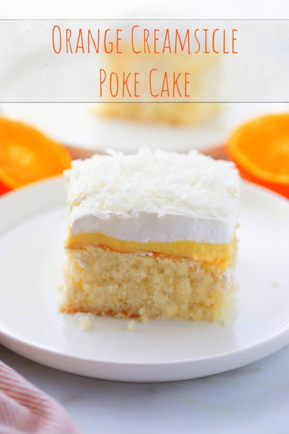 This is my idea of the dreamiest version of an orange creamsicle poke cake, thanks to the addition of cream of coconut in the cake batter. I've added a layer of intense orange curd, which adds brightness and a zesty taste to every bite. via @cmpollak1