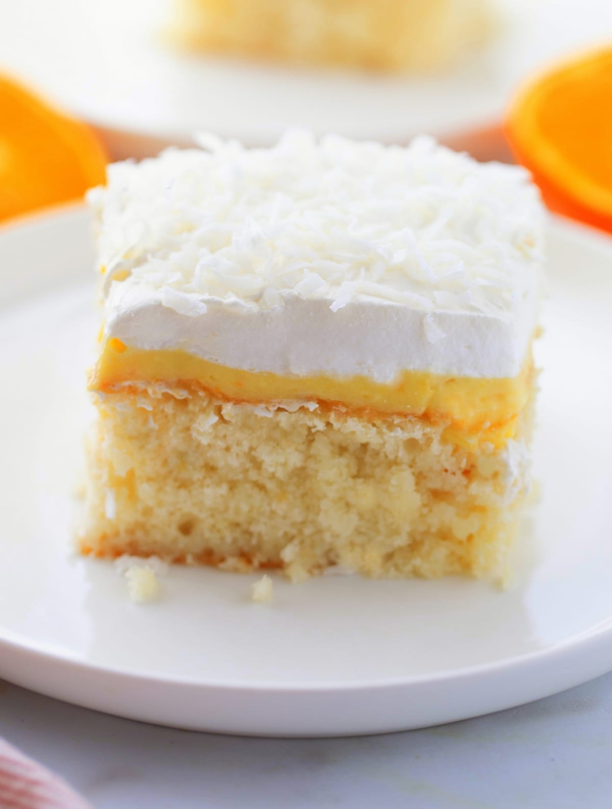 poke cake with orange