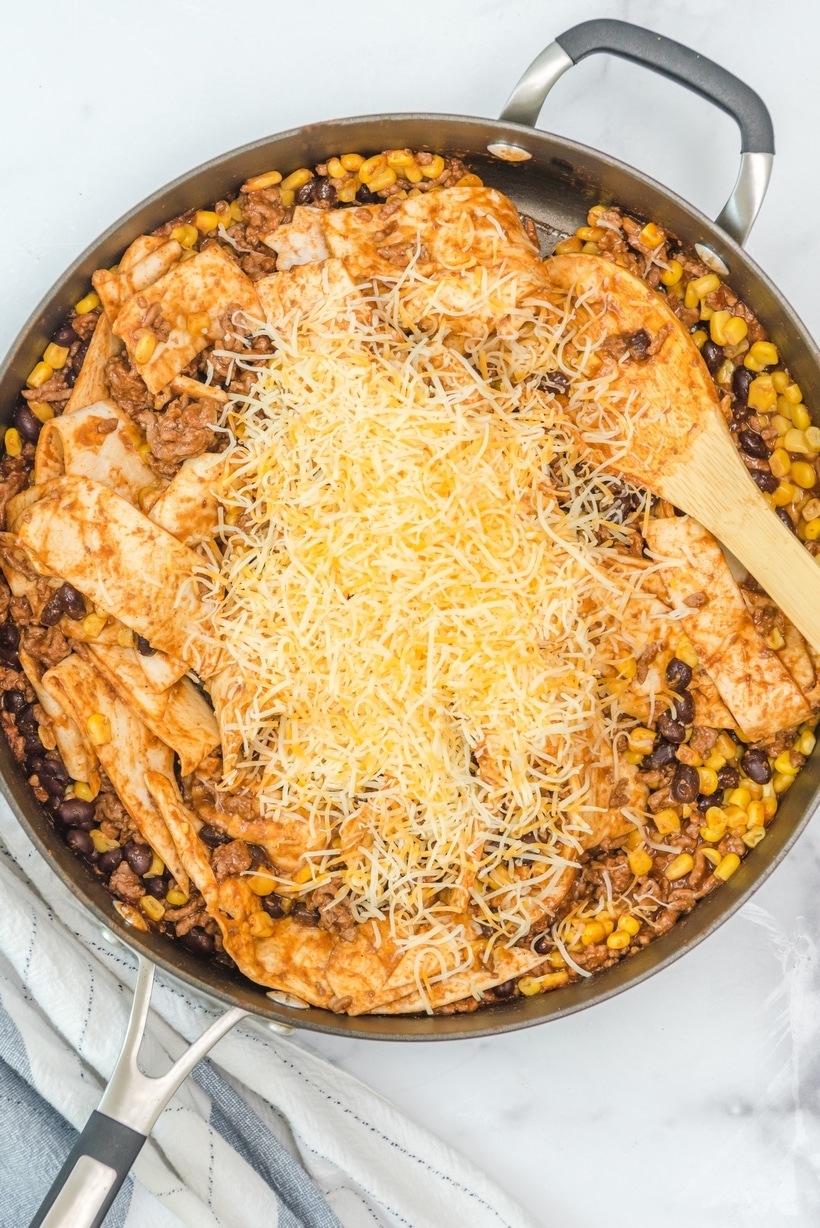 burrito one pan meal