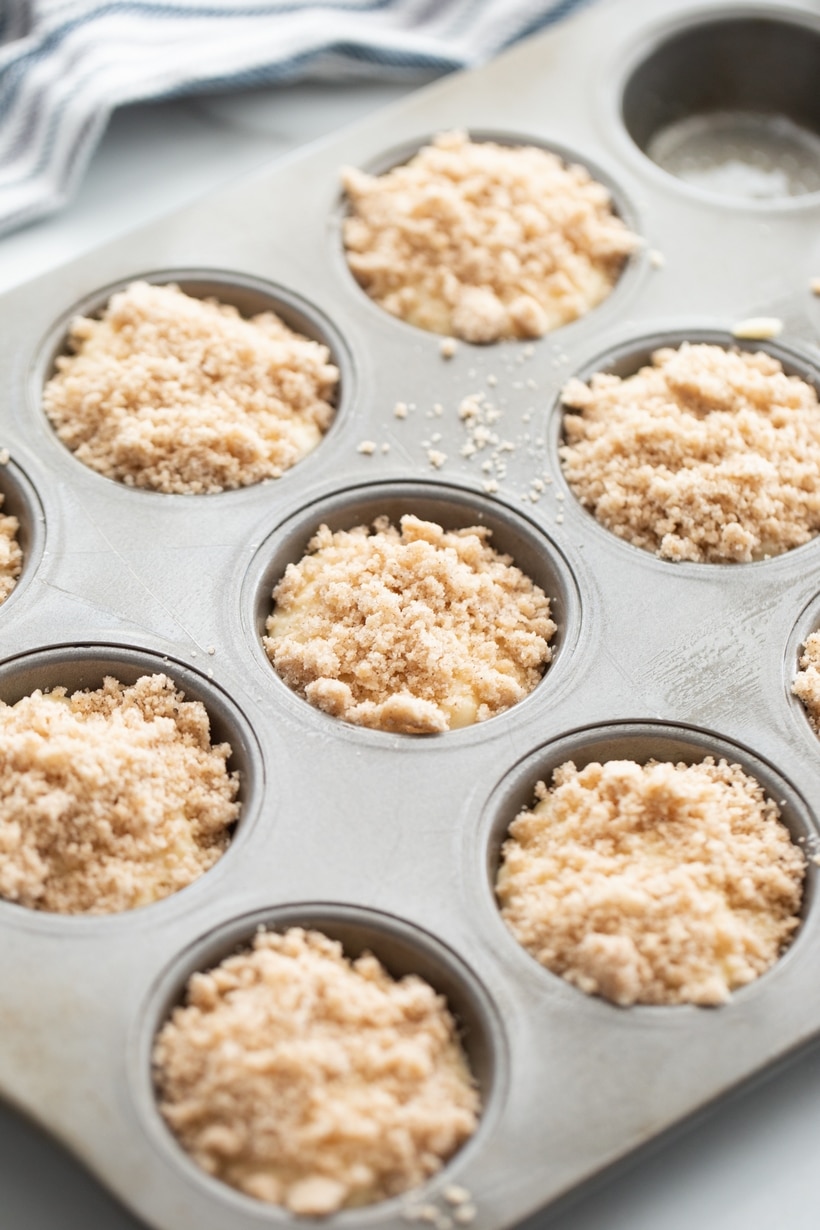 The streusel topping creates contrast to the tender honey butter muffins below, and together make the best crunchy, buttery flavored muffins you could hope for at the breakfast table. honey muffins to bake
