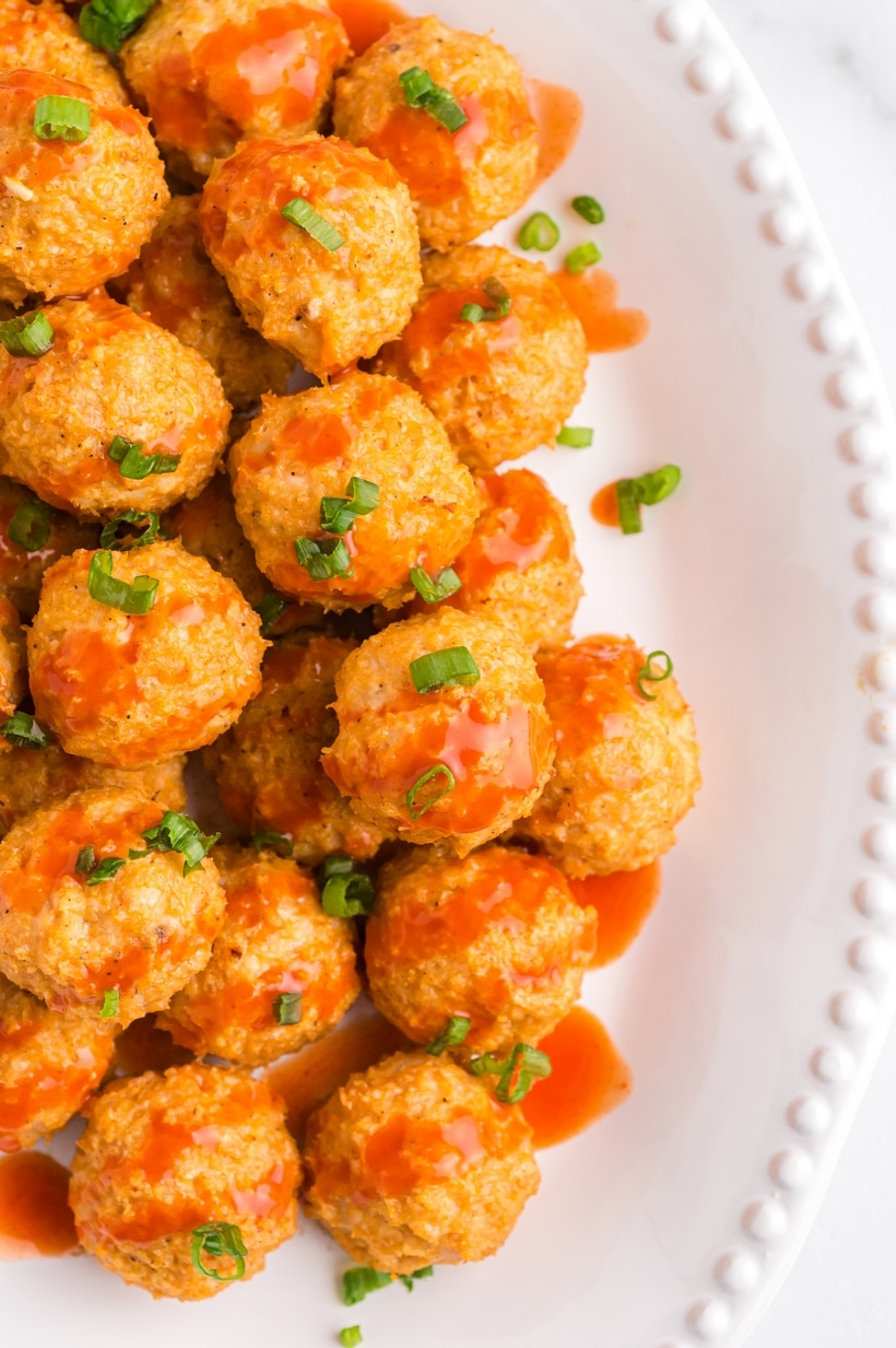 buffalo wing chicken meatballs