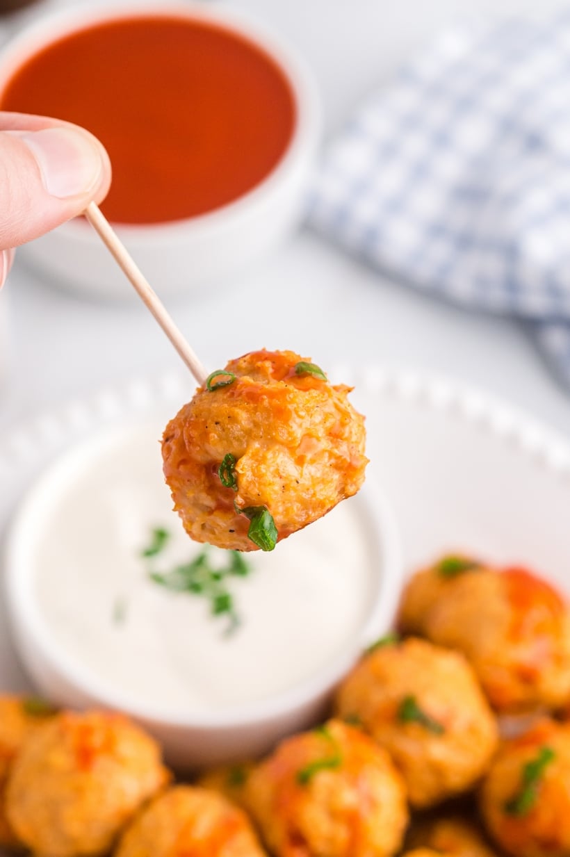 chicken meatballs buffalo