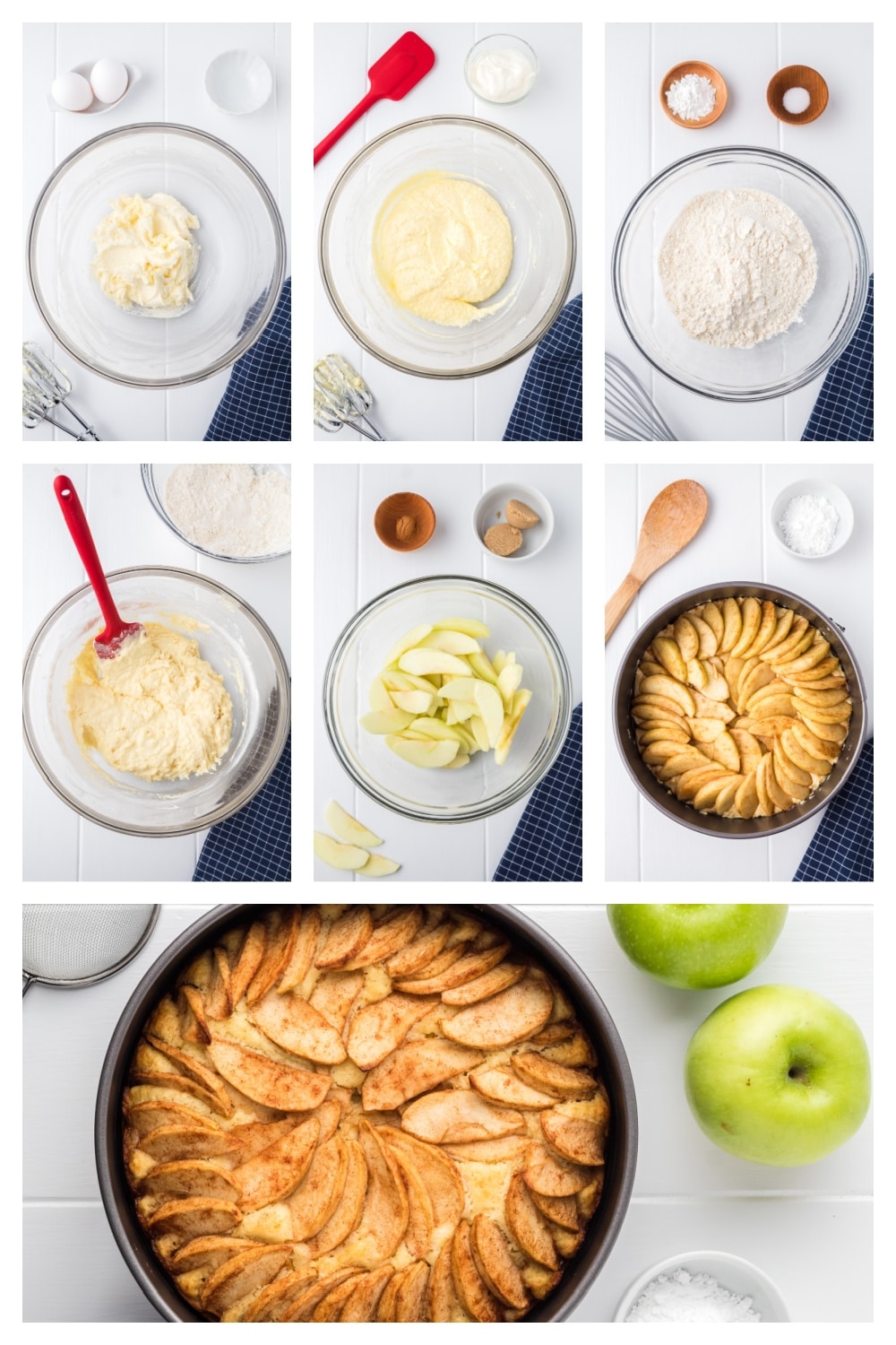 This German Apple Cake is a favorite to make. The batter rises perfectly around thinly sliced apples, creating a soft, just-right texture. A simple dusting of powdered sugar on top finishes it off nicely. how to make it