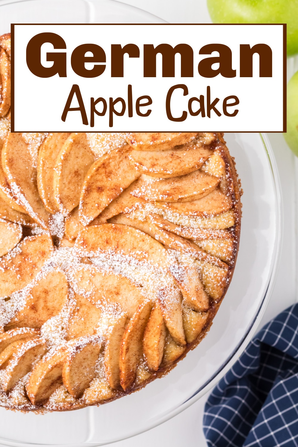 This German Apple Cake is a favorite to make. The batter rises perfectly around thinly sliced apples, creating a soft, just-right texture. A simple dusting of powdered sugar on top finishes it off nicely. via @cmpollak1