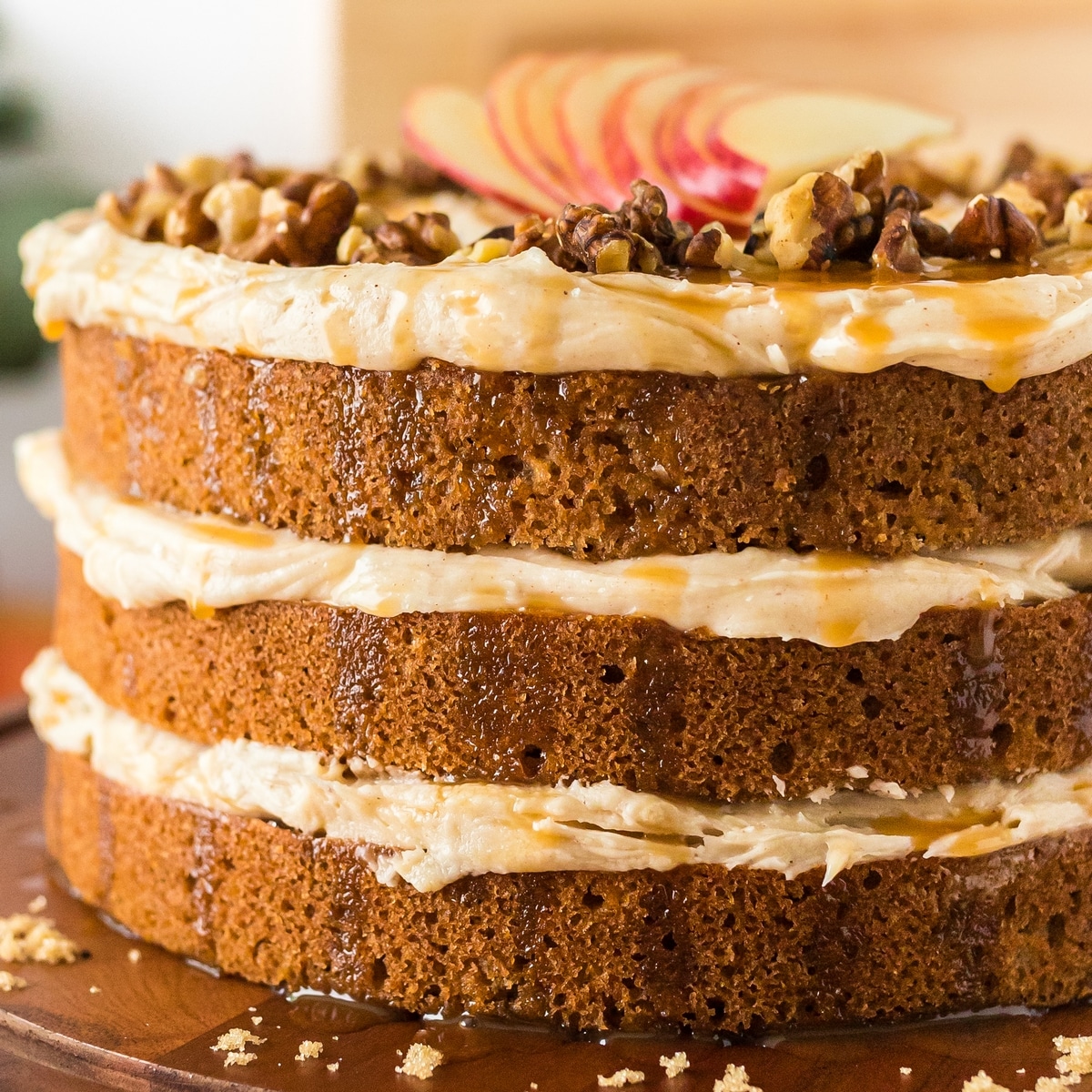 caramel apple layer cake