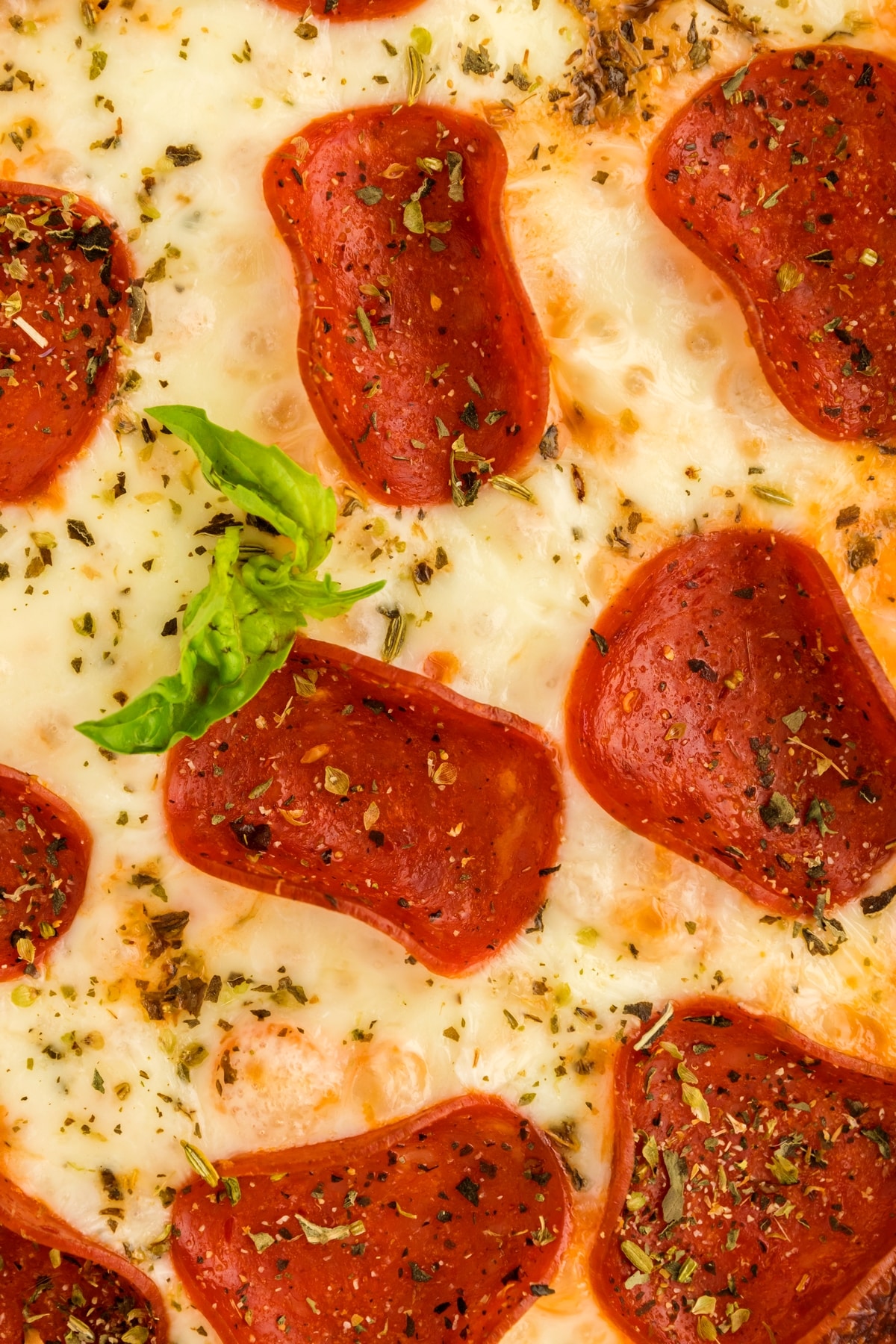 close up of pizza dip