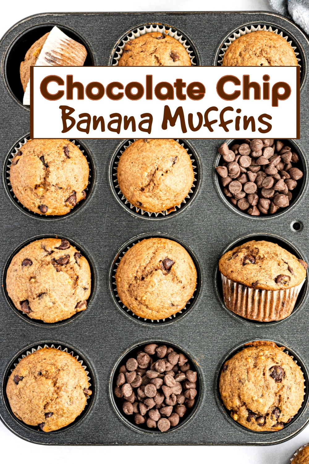 These chocolate chip banana muffins are the perfect mix of sweet and soft! Made with simple ingredients, they’re a delicious snack or breakfast. Easy to make in under 30 minutes, these muffins are packed with flavor and sure to be a hit with everyone! via @cmpollak1
