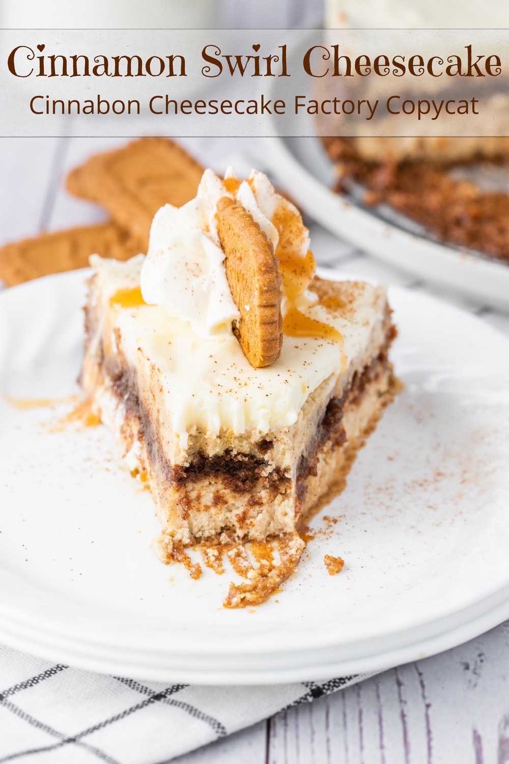 Indulge in this Cinnamon Swirl Cheesecake, a cinnamon dessert that satisfies your sweet tooth. This cheesecake dessert combines the creamy richness of classic cheesecake, with the warm and aromatic essence of cinnamon. With its thick vein of cinnamon swirls, this swirl cake is as visually stunning as it is delicious. Looking for cheesecake ideas to impress your guests or simply treat yourself? Our Cinnamon Swirl Cheesecake is a must-try! This cheesecake recipes easy is a whole new level of bliss via @cmpollak1