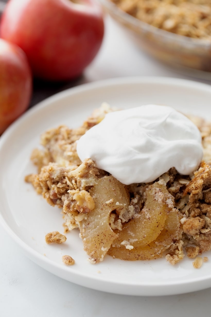 Indulge in the perfect blend of creamy and crunchy with this Cream Cheese Apple Crisp recipe. The warmth of baked apples and the richness of cream cheese add an exciting twist to your traditional apple crisp ensemble. cream cheese apple crisp