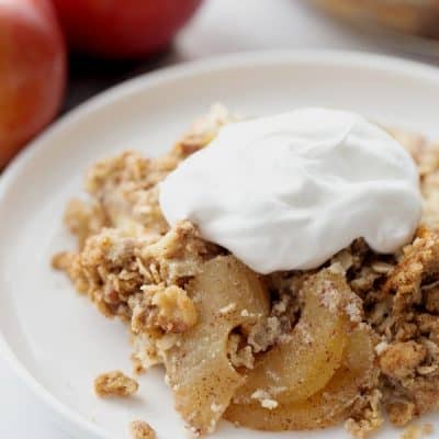 cream cheese apple crisp