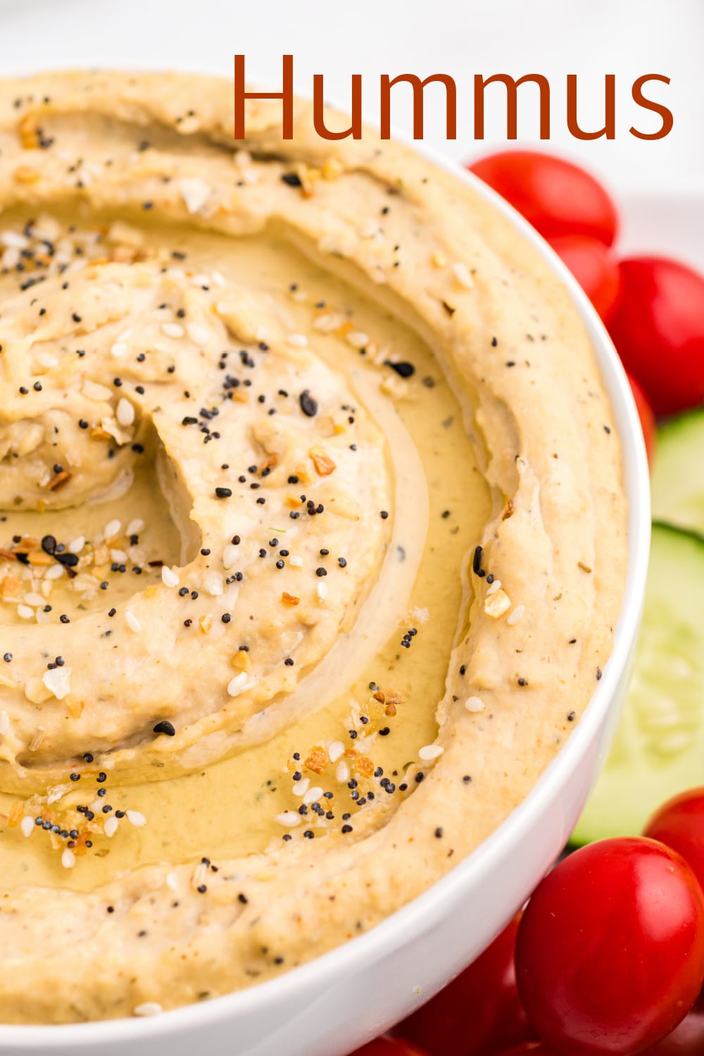 Ditch the pre-packaged options and make this simple, crowd-pleasing, homemade hummus recipe. Creating hummus from scratch is a breeze and I promise the flavor is far superior to the store-bought deli selections. Pair it with your preferred crackers or assemble it as part of a fresh vegetable platter.  via @cmpollak1