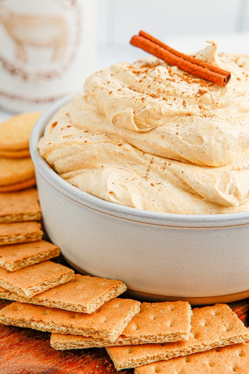 This pumpkin cheesecake dip blends the cozy spices of pumpkin pie with the creamy richness of cheesecake. It's smooth, scoopable, and works with just about anything you want to dip—so grab your favorites and dig in. pumpkin cheesecake dip