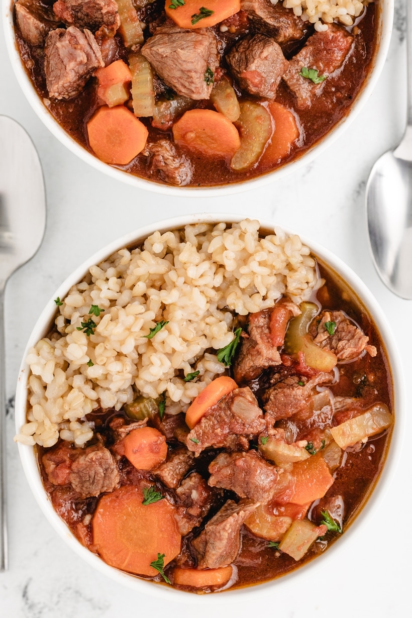 slow cooker beef and tomato stew
