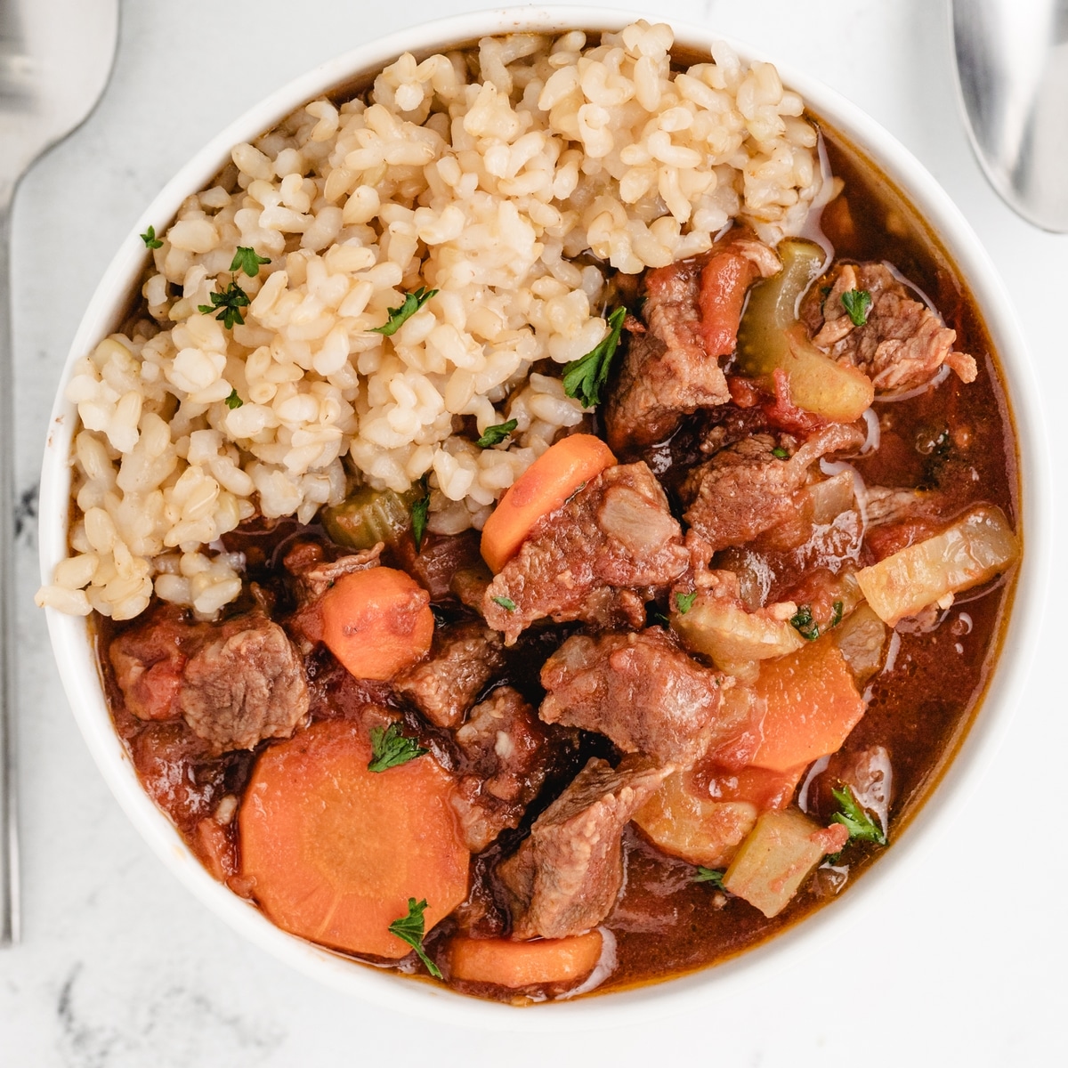 slow cooker beef and tomato stew