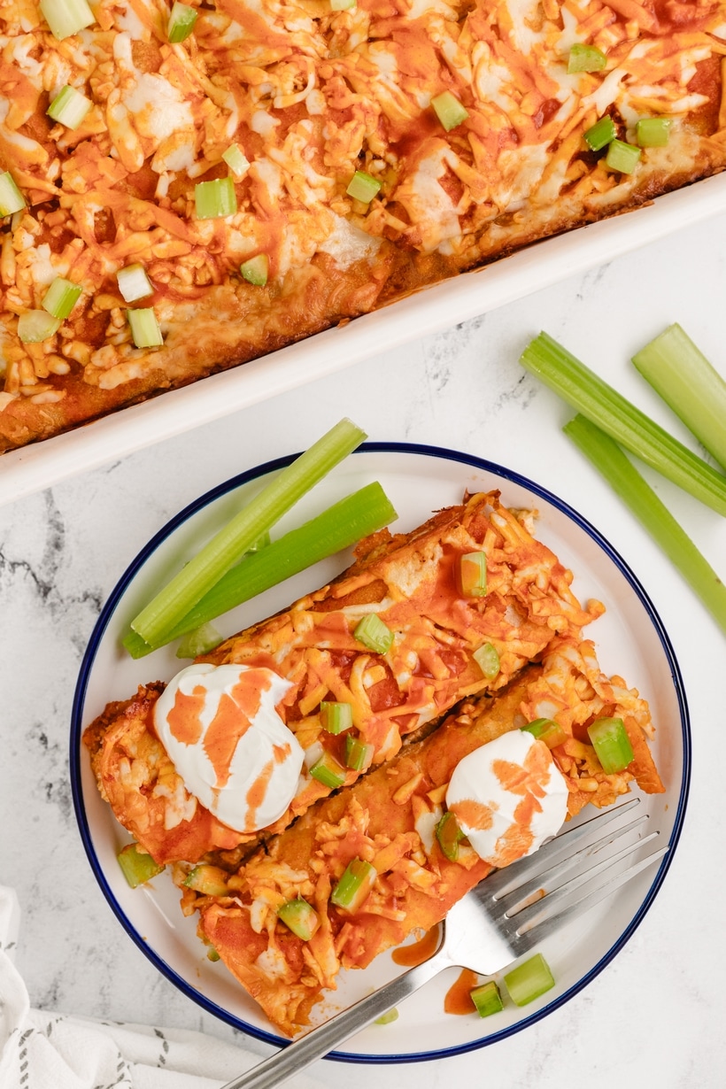 chicken enchiladas buffalo style
