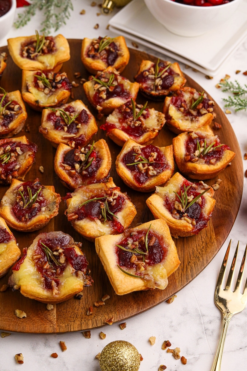 cranberry brie bites